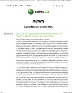 Destiny USA - Your all in one shopping, dining and entertainment destination - News