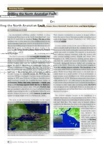 Workshop Reports  Drilling the North Anatolian Fault by Georg Dresen, Marco Bohnhoff, Mustafa Aktar������ ,�����