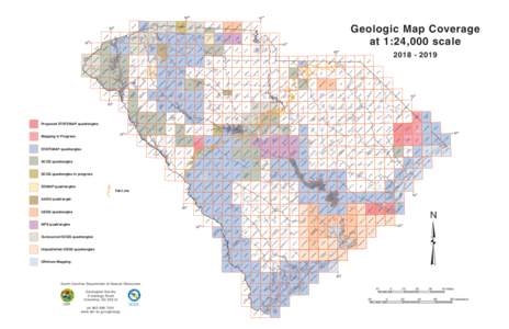 Geologic Map Coverage Tabl Sz18-19
