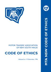 MTA 820 Code of Ethics.qxd