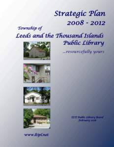 Township of  Strategic Plan[removed]Leeds and the Thousand Islands