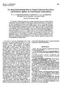 Biochem. J, 369 Printed in Great Britain 369  The Rate-Determining Step in Pepsin-Catalysed Reactions,