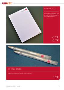 JGU-BLOCK A5 / A4 Punktkarierter Notizblock mit 25 Seiten und JGU-Branding, in zwei Größen erhältlich.  1,40€