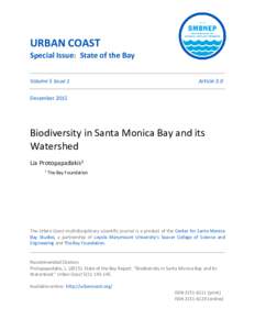 URBAN COAST Special Issue: State of the Bay Volume 5 Issue 1 Article 3.0