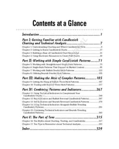 Contents at a Glance Introduction .................................................................1 AL  Part I: Getting Familiar with Candlestick