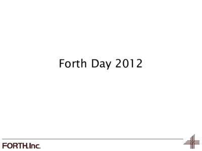 Forth Day 2012  Topics   