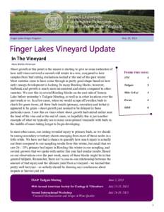 Finger Lakes Grape Program  May 20, 2015 In The Vineyard Hans Walter-Peterson
