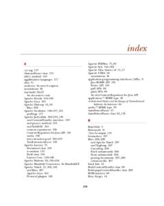 index A Apache PDFBox 75, 82 Apache Solr 161–162 Apache Tika, history of 15, 17
