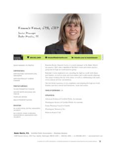 Bmv062716  SENIOR MANAGER, TAX PRACTICE CERTIFICATIONS