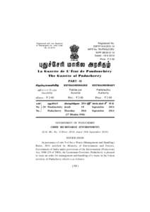 Registered No. SSP/PYWPP No. TN/PMG(CCR)/ WPPDated : 