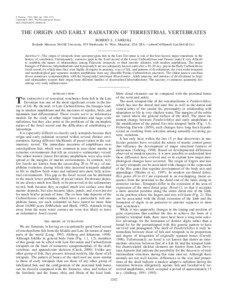 J. Paleont., 75(6), 2001, pp. 1202–1213 Copyright ᭧ 2001, The Paleontological Society[removed][removed]$03.00