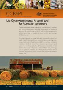 Australian Government CLIMATE CHANGE RESEARCH STRATEGY FOR PRIMARY INDUSTRIES Rural Industries Research and Development Corporation