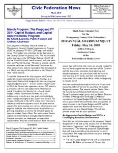 Civic Federation News  MCCF Newsletter—November 2009 March 2010