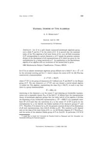 229  Doc. Math. J. DMV Maximal Indexes of Tits Algebras A. S. Merkurjev1