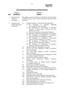 347  Appendix B (PageThe Functional Constituencies and their Electors