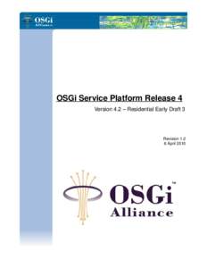 About the OSGi Service Platform