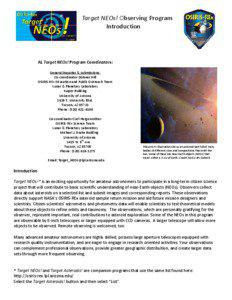 Astronomical surveys / Planetary defense / Asteroid / Spaceflight / (101955) 1999 RQ36 / Near-Earth object / OSIRIS-REx / OSIRIS / RAVE / Planetary science / Astronomy / Space