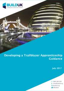 Developing a Trailblazer Apprenticeship Guidance July May2017 2017