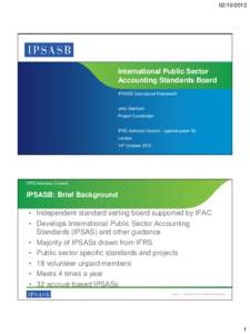 [removed]International Public Sector Accounting Standards Board IPSASB Conceptual Framework