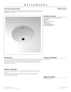 MRLVZU  MANCHESTER Manchester Drop In or Undermount Oval Vitreous China Lavatory Sink[removed]