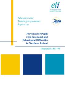 Education and Training Inspectorate Report on Provision for Pupils with Emotional and