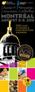 present :  2011 acs judging & competition awards
