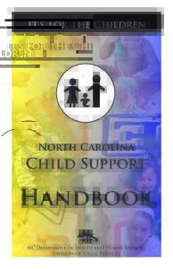 North Carolina  Child Support Handbook State of North Carolina
