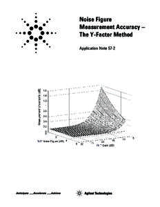 Noise Figure Measurement Accuracy – The Y-Factor Method Application Note 57-2  Table of contents