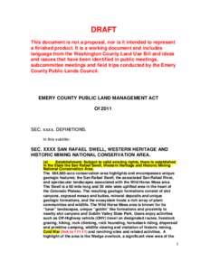 Microsoft Word - Land Management Act of 2011.doc