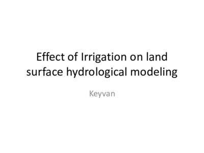 Irrigation technology decision