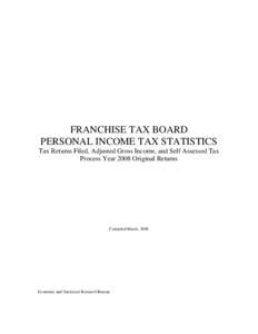 Franchise Tax Board Personal Income Tax Statistics