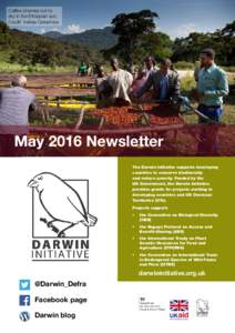 Coffee cherries out to dry in the Ethiopian sun, Credit: Indrias Getachew May 2016 Newsletter The Darwin Initiative supports developing