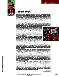EDITORIAL  The New Egypt CREDITS: (TOP) TOM KOCHEL; (RIGHT) KHALIL HAMRA/AP PHOTO