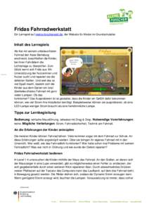 Microsoft Word - 130828_Lernbegleitung_Fridas-Fahrradwerkstatt_hb.doc