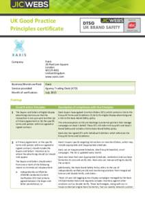 UK Good Practice Principles certificate Company:  Xaxis