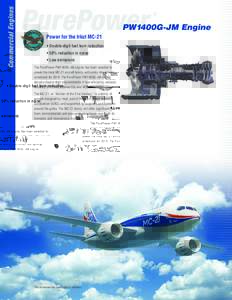Aircraft / Aviation / Irkut MC-21 / Irkut Corporation / Propulsion / Pratt & Whitney PW1000G