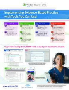 ®  Wolters Kluwer Ovid Health  Implementing Evidence-Based Practice