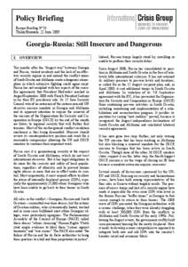 Microsoft Word - B53 Georgia-Russia - Still Insecure and Dangerous.doc