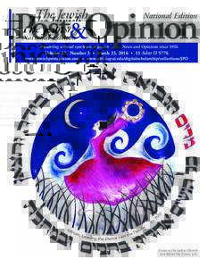 The Jewish  Post&Opinion Presenting a broad spectrum of Jewish  National Edition