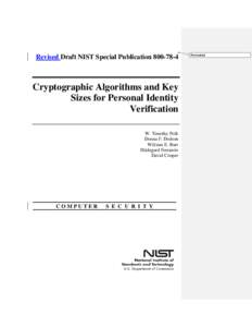 NIST Special Publication[removed]