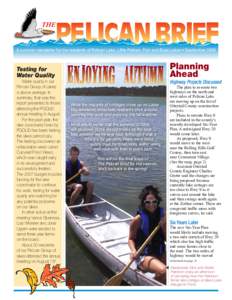 THE  PELICAN BRIEF A summer newsletter for the residents of Pelican Lake, Little Pelican, Fish and Bass Lakes • September 2006