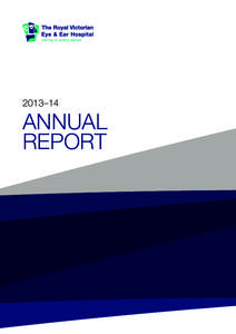 2013–14  ANNUAL REPORT  Vision, Mission and Values