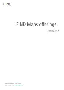 FIND Maps offerings January 2014 E  TSupport