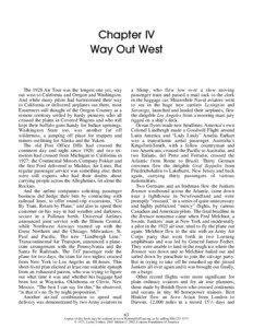 Chapter IV Way Out West
