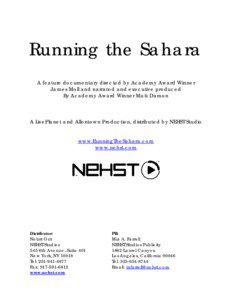 Running the Sahara Official Press Kit