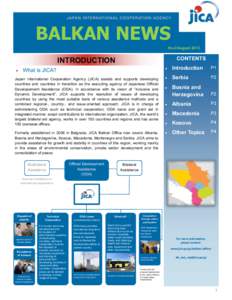 BALKAN NEWS No.2/August 2013 CONTENTS  INTRODUCTION