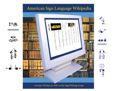 American Sign Language Wikipedia written in the SignWriting Script