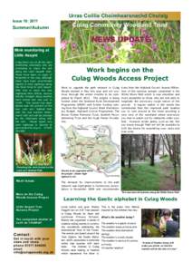 Urras Coillie Choimhearsnachd Chulaig Issue 10: 2011 Summer/Autumn  Culag Community Woodland Trust