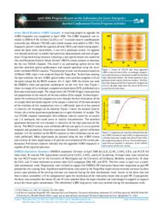 April 2006 Progress Report on the Laboratory for Laser Energetics  Inertial Confinement Fusion Program Activities nN