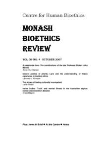[MONASH BIOETHICS REVIEW - COVER DETAILS]